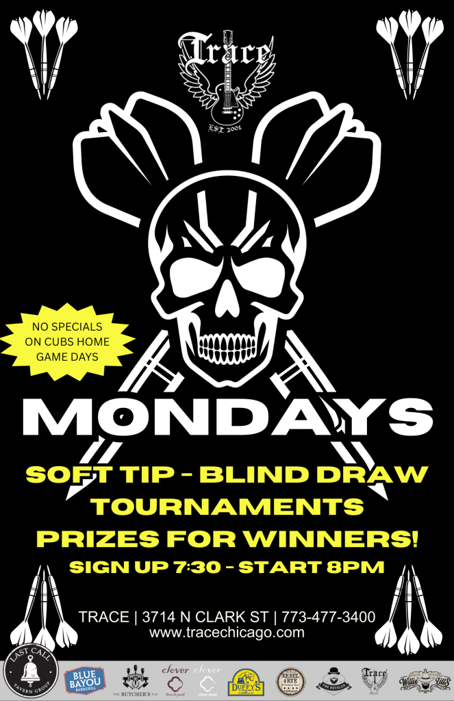 MONDAY – Dart Night at Trace